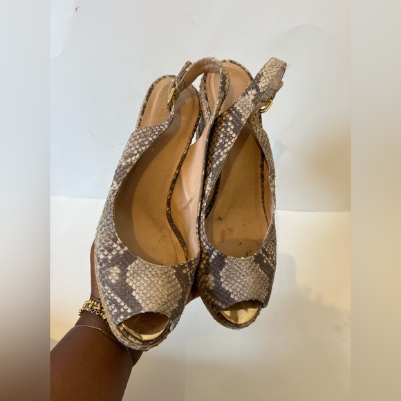 Stuart weitzman size 9 leopard print espadrilles wedge… - Picture 1 of 6